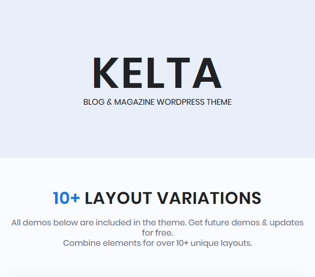Kelta - Personal Blog & Magazine WordPress Theme - 1
